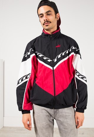 VINTAGE 80S PUMA SHELL SPORT JACKET / S1233