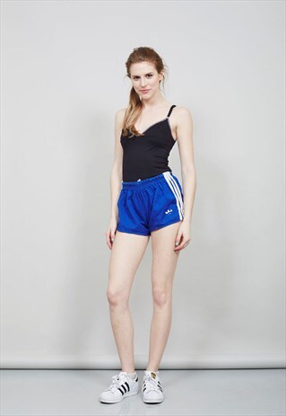 ELECTRIC BLUE VINTAGE 70'S ADIDAS SHORTS