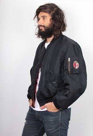 VINTAGE REVERSIBLE ALPHA BOMBER JACKET ASM568