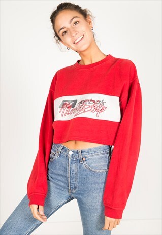 VINTAGE 90S REEBOK CROP SWEATSHIRT/ R072