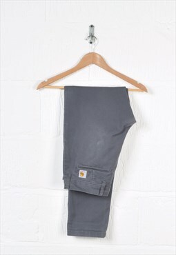 Vintage Carhartt Carpenter Chino Cargo Pants Grey W33 L32
