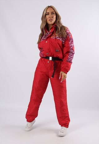 VINTAGE ETIREL FULL SKI SUIT SNOW SPORTS UK 10 S (9CO)