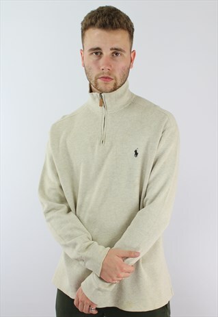 RALPH LAUREN POLO HALF-ZIP CLASSIC SWEATSHIRT