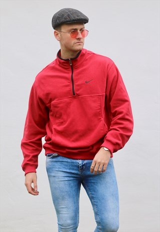 NIKE USA 1/4 ZIP HERITAGE FLEECE SWEATSHIRT