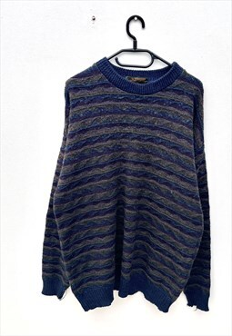 Vintage Coogi multicoloured wool knit jumper XL