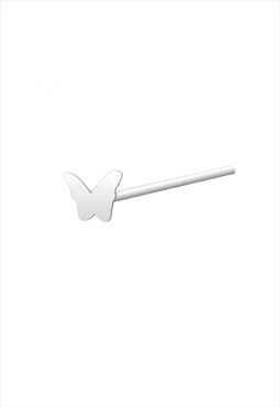 Butterfly Sterling Silver Nose Stud