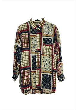 Vintage Jo Carbone Blouse Shirt in Beige XL