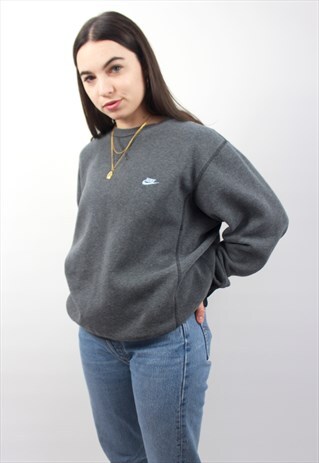 90'S RETRO GREY OVERSIZED SWEATSHIRT