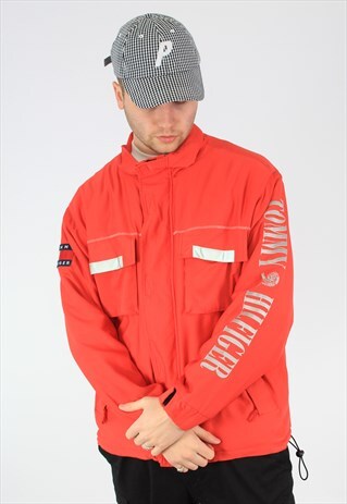 TOMMY HILFIGER ARM SPELLOUT VINTAGE SAILING JACKET