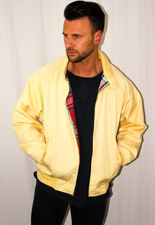 VINTAGE YELLOW HARRINGTON JACKET
