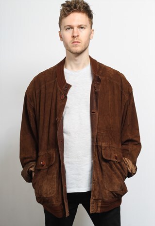 VINTAGE SUEDE BOMBER JACKET