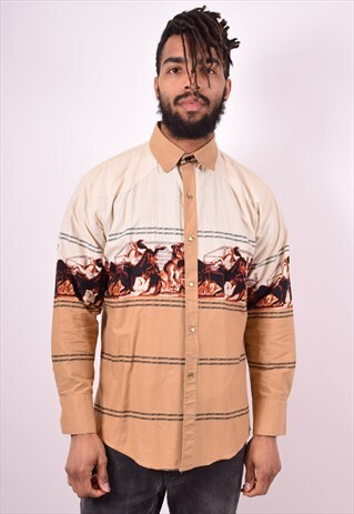 MENS VINTAGE SHIRT MEDIUM MULTI 90'S