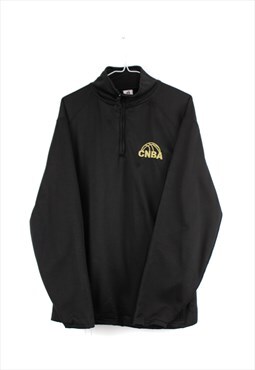 Vintage 1/4 zip Sweatshirt CMBA in Black M