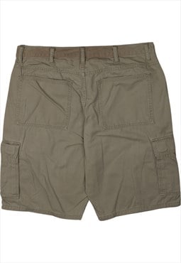 Vintage 90's Wrangler Shorts Cargo pockets Beige Cream 34