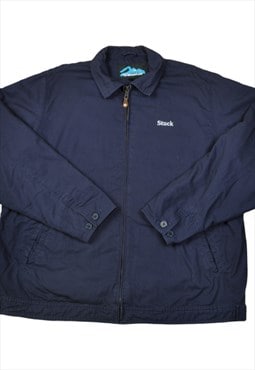 Vintage Workwear Jacket Navy Large