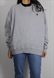 VINTAGE CHAMPION SWEATSHIRT JUMPER W LOGO FRONT & SLEEVE