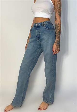 CALVIN KLEIN WOMENS STRAIGHT LEG JEANS