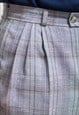 VINTAGE TAILORED PANTS IN PLAID FORMAL TROUSERS MEN