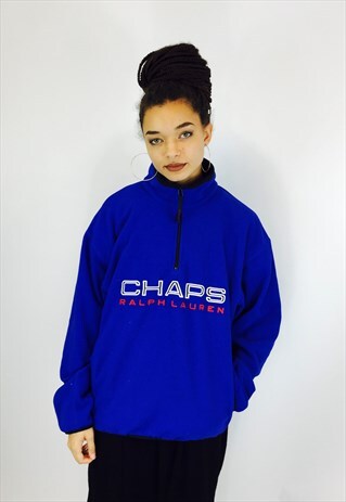 RALPH LAUREN CHAPS BLUE FLEECE