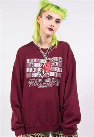 VINTAGE GIRLS BASKETBALL BRONCO SWEATSHIRT
