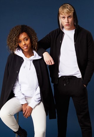 WHITE HOODIE IN SOFT ORGANIC COTTON