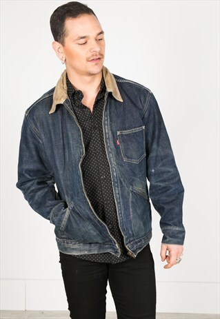 VINTAGE 80'S LEVI'S CASUAL BLANKET JACKET / S0106