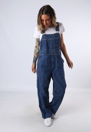DENIM DUNGAREES OSH KOSH WIDE LEG UK 12 (DAG)