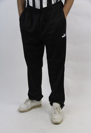 VINTAGE PUMA BLACK 90'S TRACKSUIT BOTTOMS