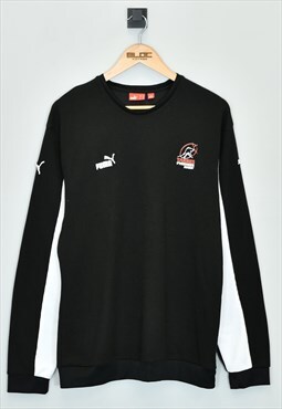 Vintage Puma Sweatshirt Black XLarge 