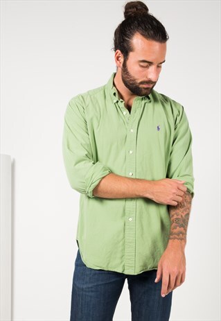 VINTAGE 80S POLO RALPH LAUREN SHIRT/ S4184