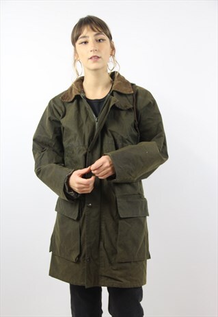 VINTAGE GREEN WAX JACKET