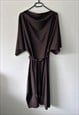 MAXI BOHEMIAN BASIC BROWN DRESS - XXXL 