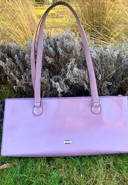 Moschino Mauve Large Baguette Vintage Bag