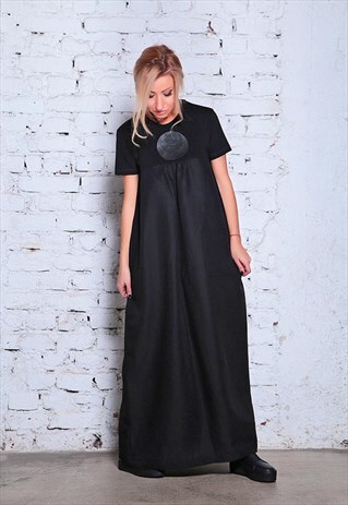 LINEN DRESS/ PLUS SIZE MAXI DRESS