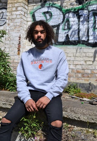 CLEVELAND BROWNS GREY SWEATSHIRT