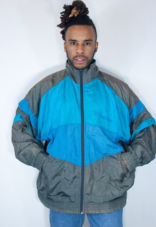 VINTAGE LOTTO JACKET BLUE