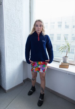 VINTAGE 90'S NAVY TEDDY JUMPER