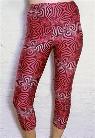 PSYCHEDELIC RED LEGGINGS