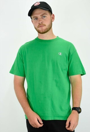 VINTAGE GREEN CHAMPION T SHIRT