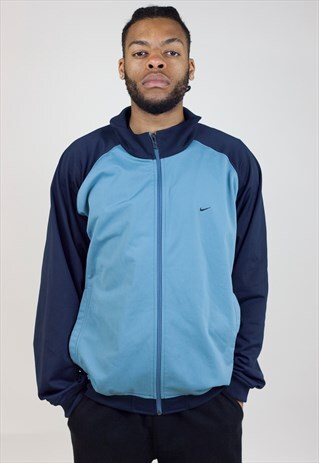 VINTAGE 90'S NIKE NAVY/BLUE SPORTS JACKET