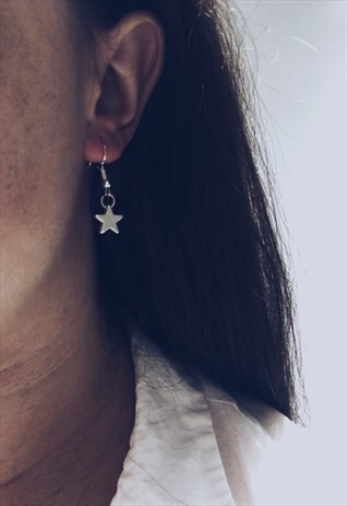 SILVER STAR EARRINGS
