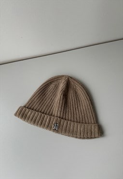 Undercover Beige Logo Beanie Hat