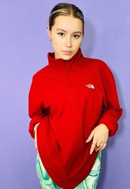 Vintage 90s The North Face Embroidered Fleece Sweatshirt