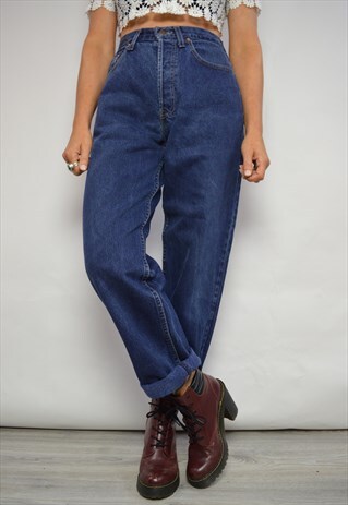 VINTAGE 90S LEVI'S 618 ORANGE TAB BLUE WASH JEANS GRUNGE