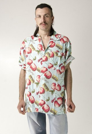 VINTAGE CHERRY HAWAIIAN SHIRT