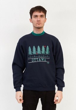 Vintage mens M Sweatshirt Jumper Pullover Sweater Ottawa top