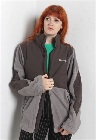 VINTAGE COLUMBIA FLEECE JACKET GREY