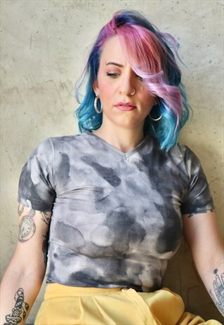 90S VINTAGE D&G ABSTRACT PATTERN T-SHIRT