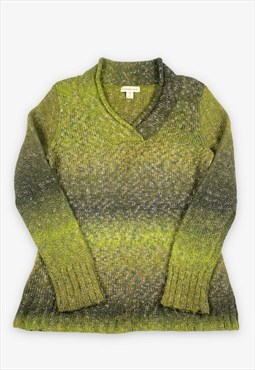 Vintage striped knit jumper green medium BV15391