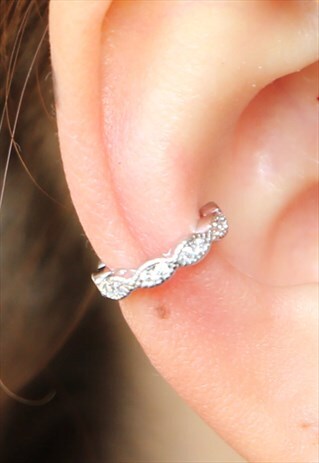 SILVER CUFF EARRING
